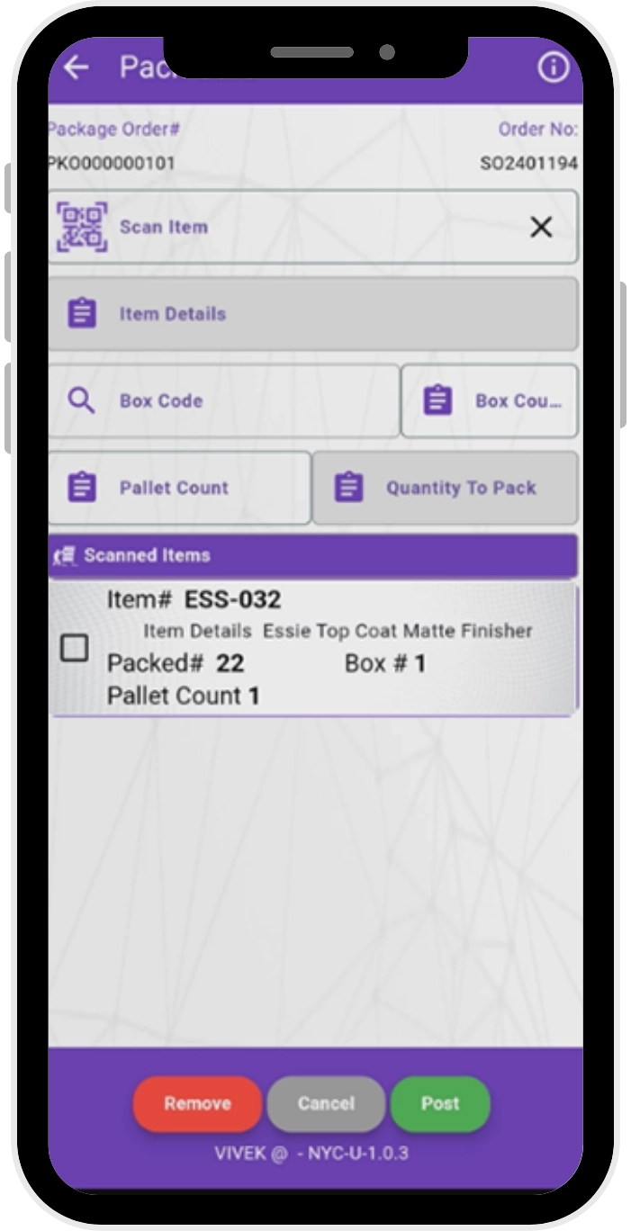 Packing-Order