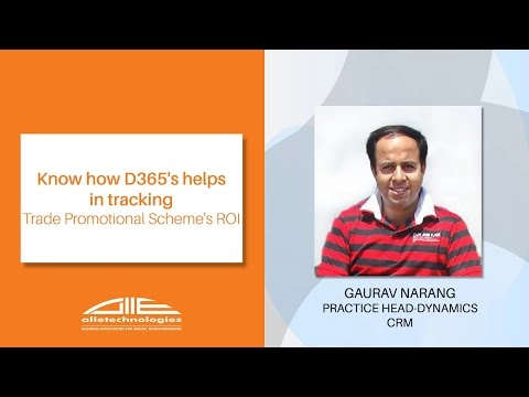 Know how D365's helps in tracking Trade Promotional Scheme's ROI